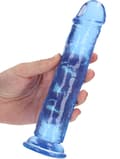 Miniatyrbild 6 av 7: RealRock: Crystal Clear Straight Realistic Dildo, 20 cm