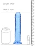 Miniatyrbild 7 av 7: RealRock: Crystal Clear Straight Realistic Dildo, 20 cm