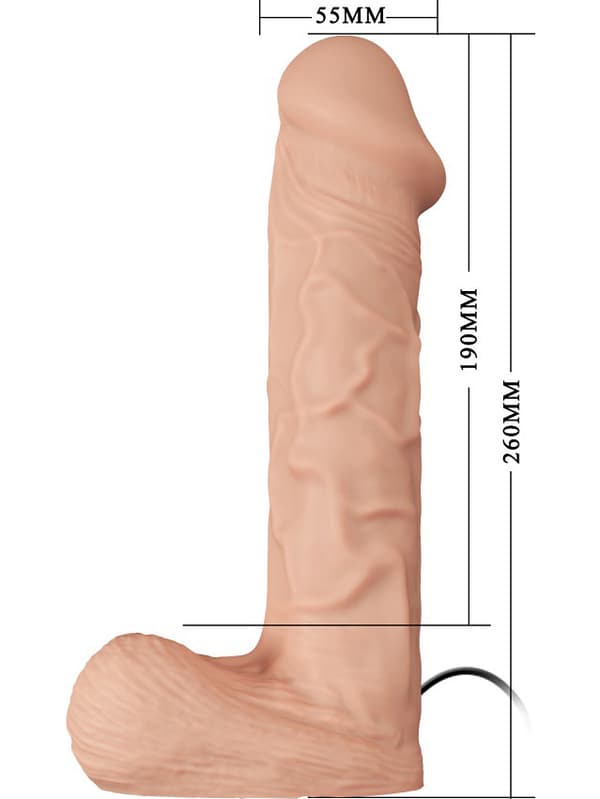 Debra: Ultra Harness with Multi-Speed Strap-On, 26 cm