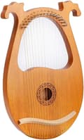 Miniatyrbild 1 av 4: 16-strängad lyraharpa, solid mahognykonstruktion, lätt och portabel, idealisk för nybörjare