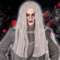 Miniatyrbillede 1 af 4: Paryk til Halloween Grå