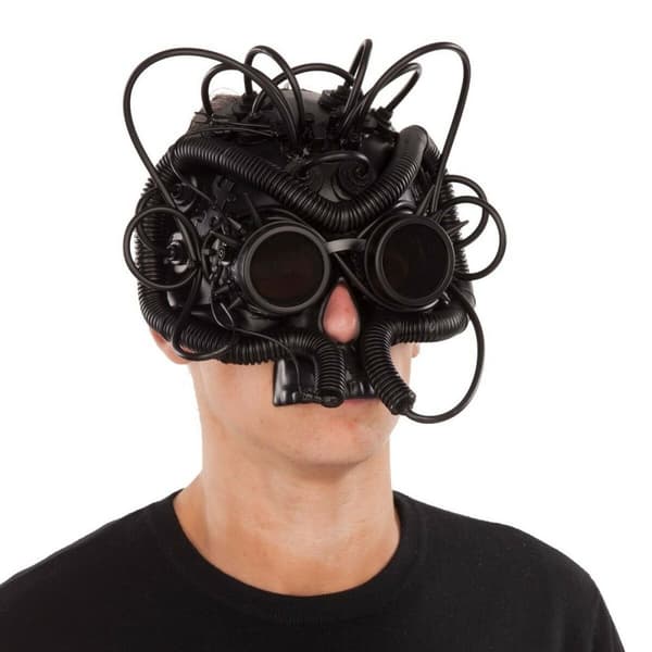 Maske My Other Me Sort Onesize Steampunk