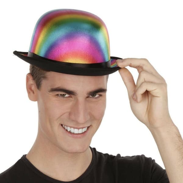 Bowlerhat My Other Me     Multifarvet Regnbue Onesize