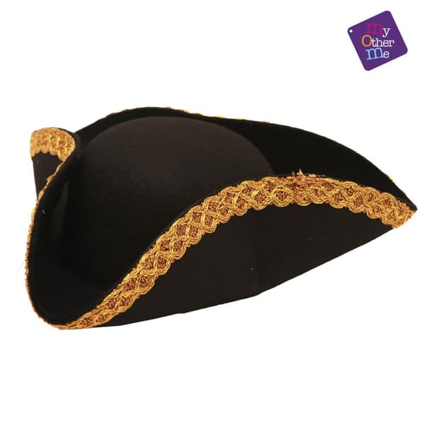 Hat My Other Me Deluxe Sort Gylden Pirat 57 cm