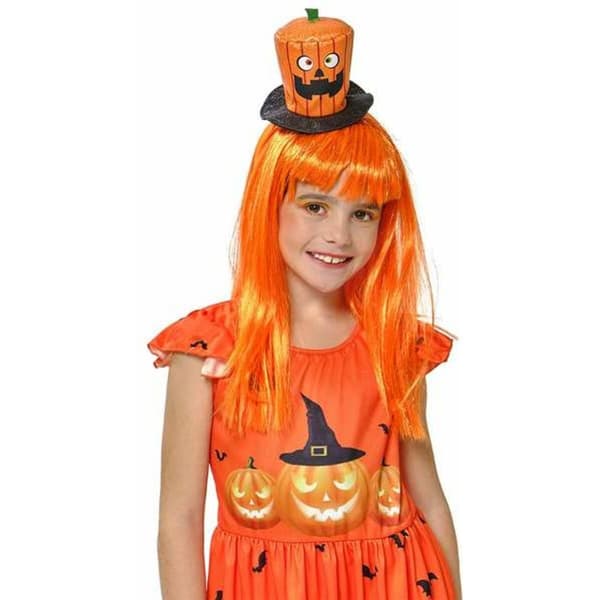 Hårbøjle Rubies Børns Græskar Halloween Hat