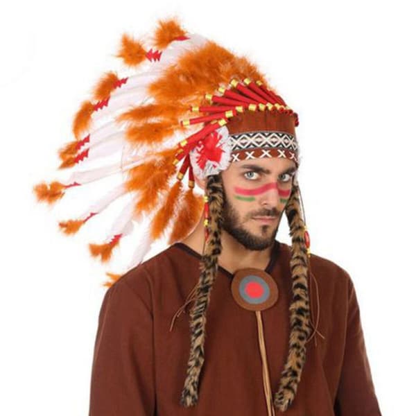 Huvudbonad, indian Brun