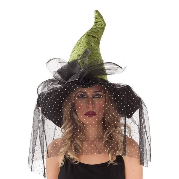 Hatt My Other Me Svart Grön One size Häxa 59 cm