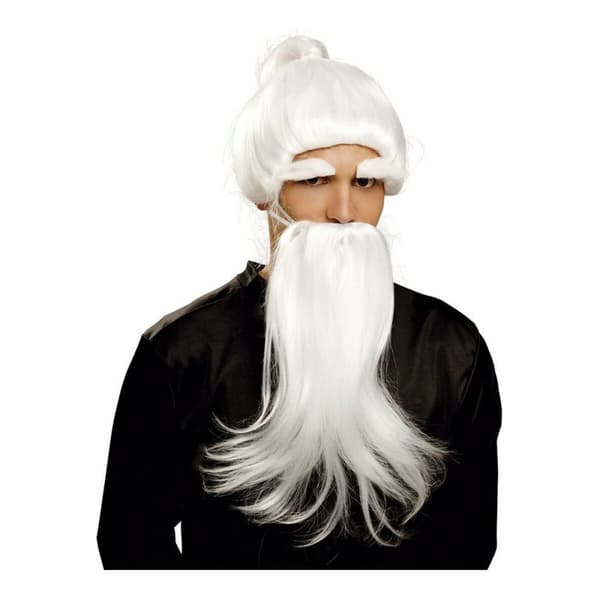 Paryk med skæg My Other Me Fu Man Chu Hvid