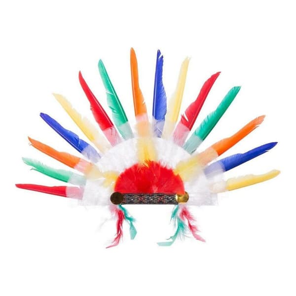 Hatt My Other Me Multicolour Fjädrar American Indian 58 x 38 cm