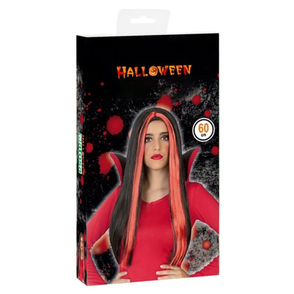 Paryk til Halloween Rød