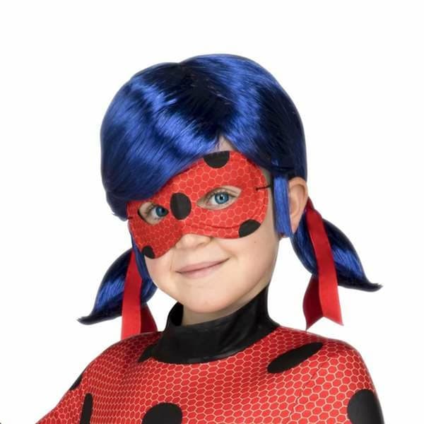 Peruk LadyBug Blå Ögonbindel