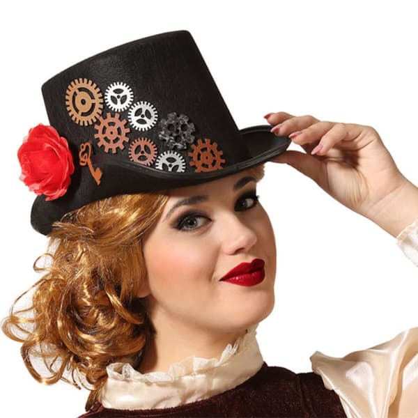Hatt Steampunk Svart