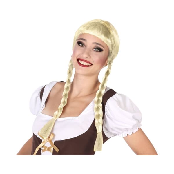 Peruk Blont Flätor