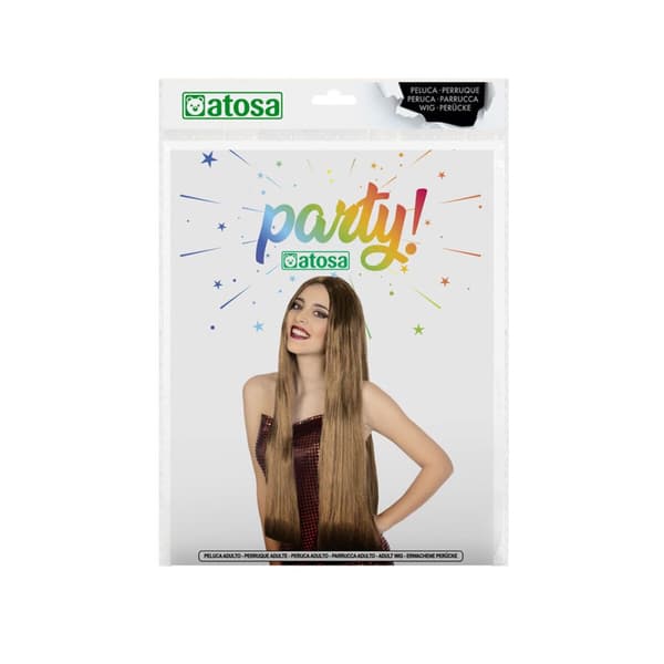 Parykk Brun 80 cm