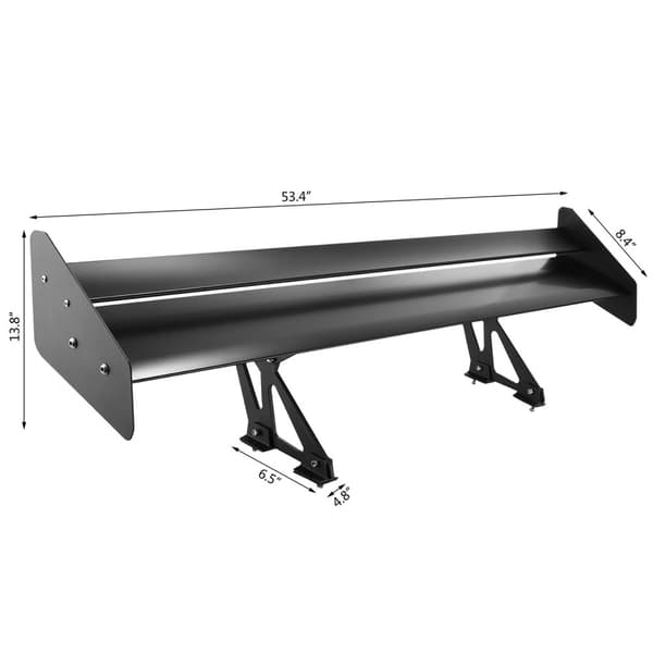 Bagvingespoiler - Letvægts Aluminiumslegering, Aerodynamisk Design, Justerbare Beslag - VEVOR