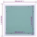 Miniatyrbillede 10 af 10: vidaXL adgangspanel med aluminiumsramme og gipsplade 300x300 mm -  Lemme