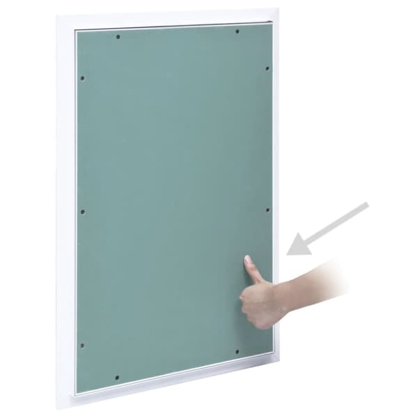 The Living Store adgangspanel med aluminiumsramme og gipsplade 400x600 mm -  Lemme
