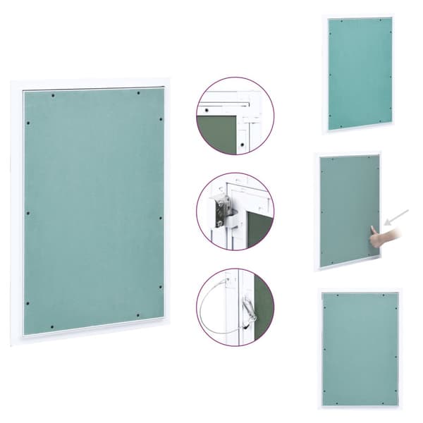 Luckor - Living Inspektionslucka med aluminiumram och gipsskiva 400x600 mm