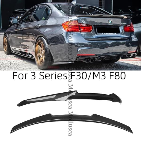 Carbonfiber bagspoiler, passer til 2011-2019 BMW 3-serie, nem installation,Kulfiber (M4)