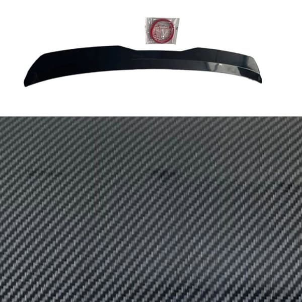 Bilens bakspoiler, hållbar ABS-konstruktion, kolfiberdesign,kolfiber svart