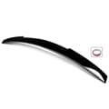 Miniatyrbillede 2 af 2: Bagagerumsvinge Spoiler, ABS Materiale, Glansfuld Sort Finish,blank sort