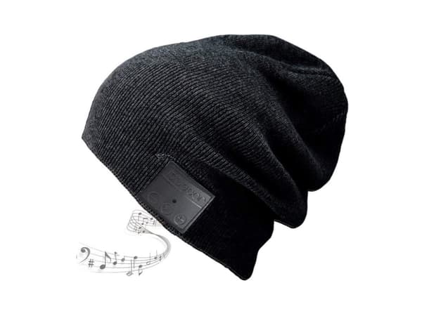 INF Mössa med Bluetooth hörlurar och mikrofon Svart