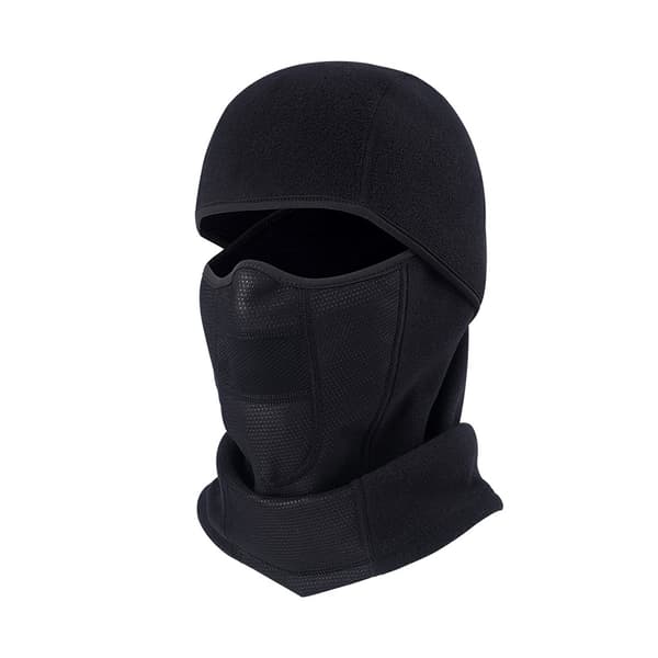 Balaclava / Hiihtonaamari tuulenpitävällä fleecellä - Musta