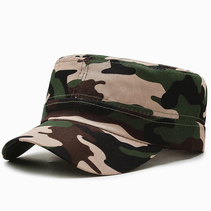 GRATIS FRAKT! ARMY JAKT FISKE PUNK GOTH CAP KEPS WOODLAND CAMOUFLGE