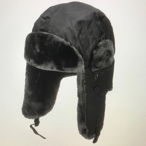 Supervarm MT Ryssmössa Pilotmössa XXL /61-62cm med SVART PÄLS!