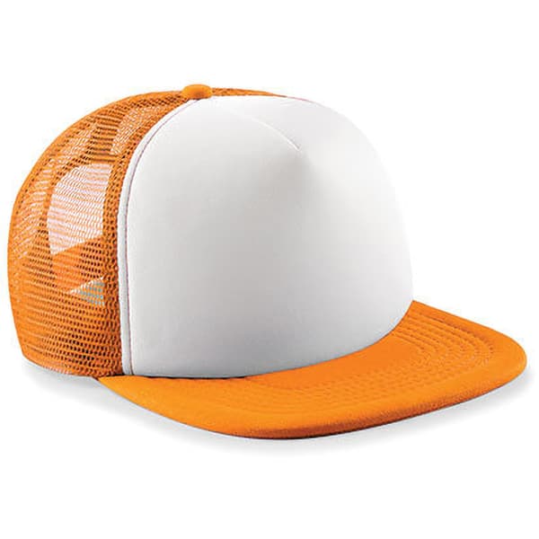 Beechfield Junior Vintage Snapback Mesh Trucker Cap / Headwear