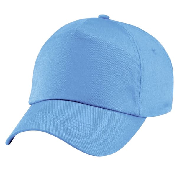 Beechfield Plain Unisex Junior Original 5 Panel Baseball Cap