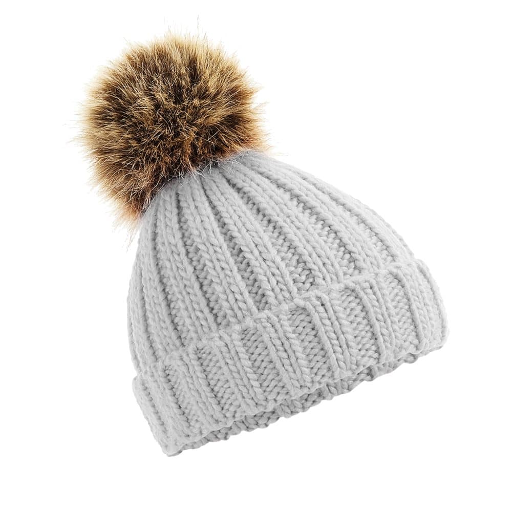 Beechfield Barn/Kids Pom Pom Chunky Beanie