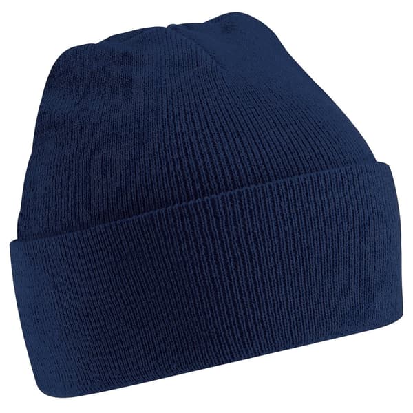 Beechfield Unisex Junior Kids Knitted Soft Touch Winter Hat French Navy One Size