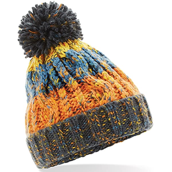 Beechfield Junior Unisex Corkscrew Beanie Retro Blues One Size