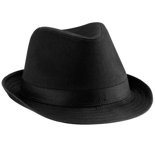 Beechfield Unisex Fedora Hat Black S/M