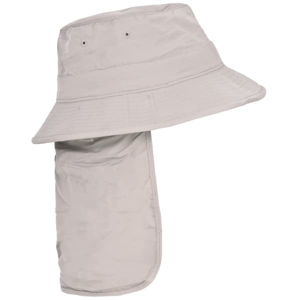 Trespass Adults Unisex Bearing Bucket Hat With Neck Protector Pebbles S/M