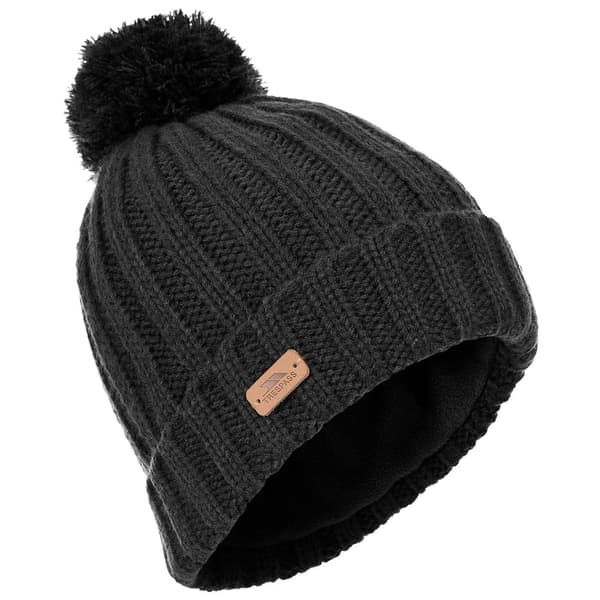 Trespass Mens Thorns Beanie Hat Black One size