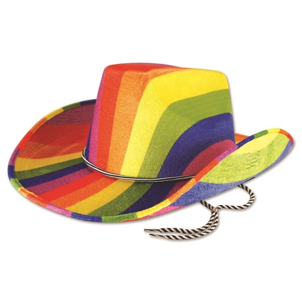 Bristol Novelty Unisex voksen regnbue cowboyhat til voksne Rainbow One Size