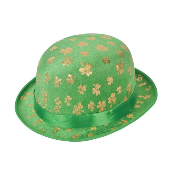 Bristol Novelty Unisex Adults St. Patrick Bowler Hat Green One Size