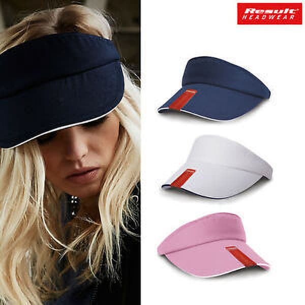 Result Headwear Unisex Herringbone Sun Visor