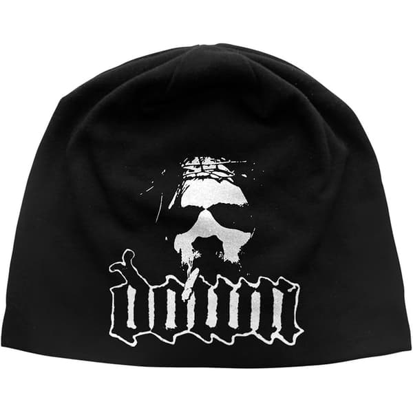 Down Unisex Beanie Hat: Logo/Face