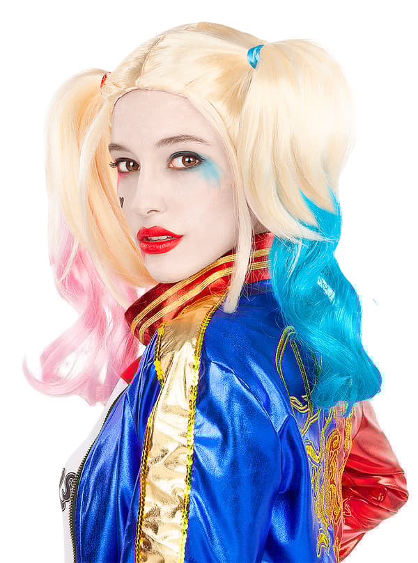 Funidelia | Harley Quinn Peruk - Suicide Squad OFFICIELLA för dam ▶ Superhjältar, DC Comics, Suicide Squad, Skurkar, accessoarer för maskeraddräkter