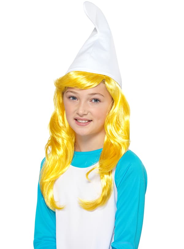 Funidelia | Smurffiina-peruukki VIRALLINEN tytöille ▶ The Smurfs, Piirretty, Smurffit, Kääpiö - Keltainen, asusteet asuihin