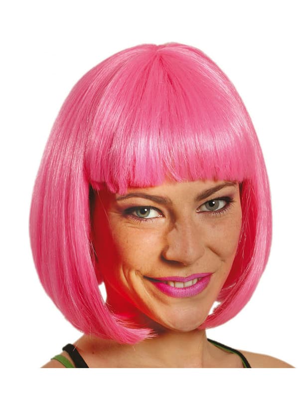 Rosa Parykk Skulderlengde