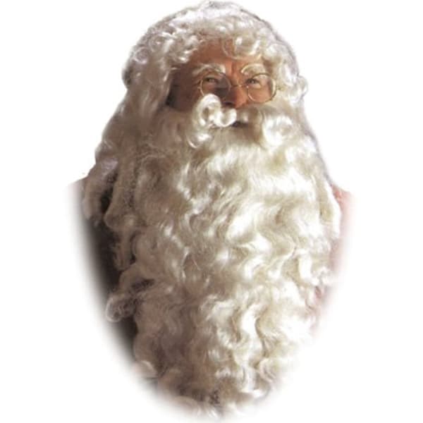 Kejserlig og hvid julemandsparyk og skæg