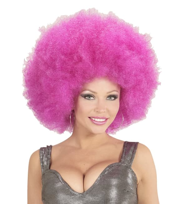 Gigantsik Lilla Afro Parykk for Voksne