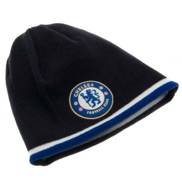 Chelsea FC Officiel voksen Unisex vendbar strikket hue