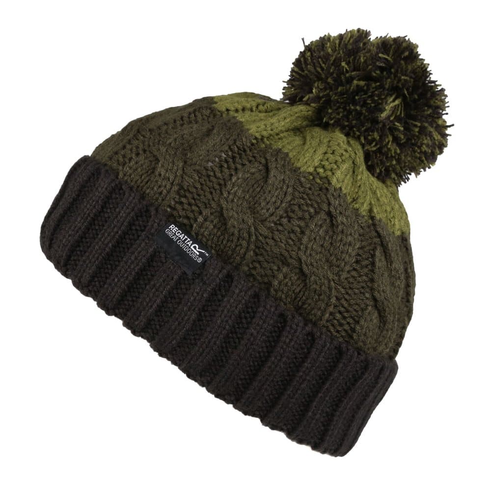 Regatta Childrens/Kids Striped Chunky Knit Beanie