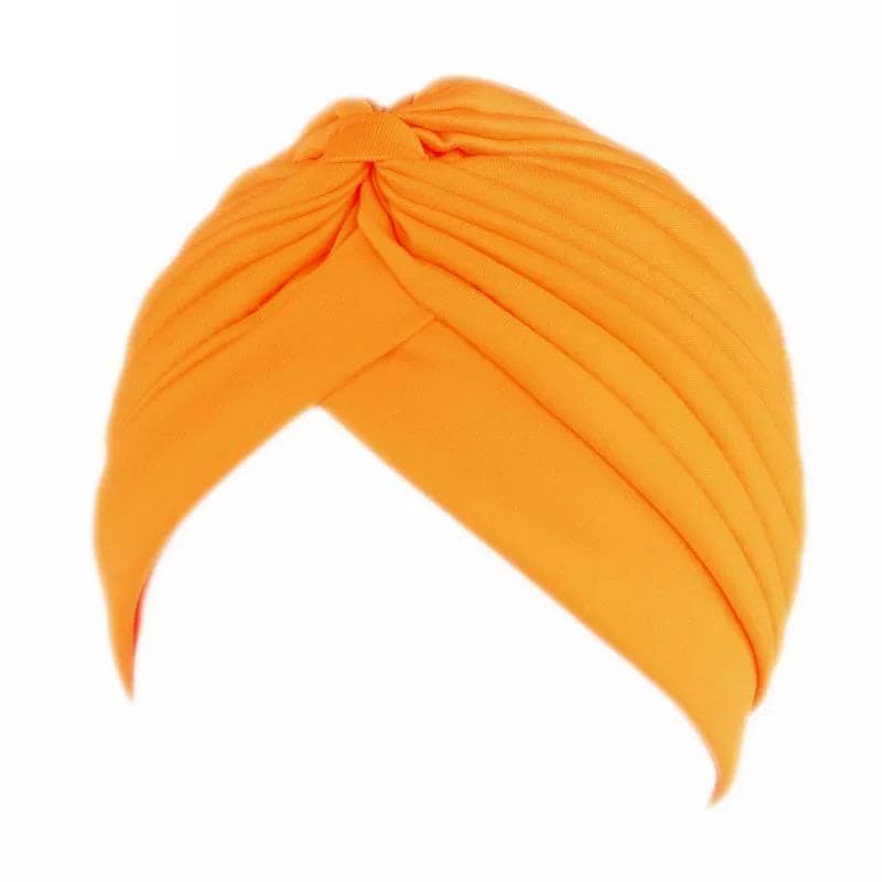 Turban i luksuriøse farver indpakker hår, der passer til alle