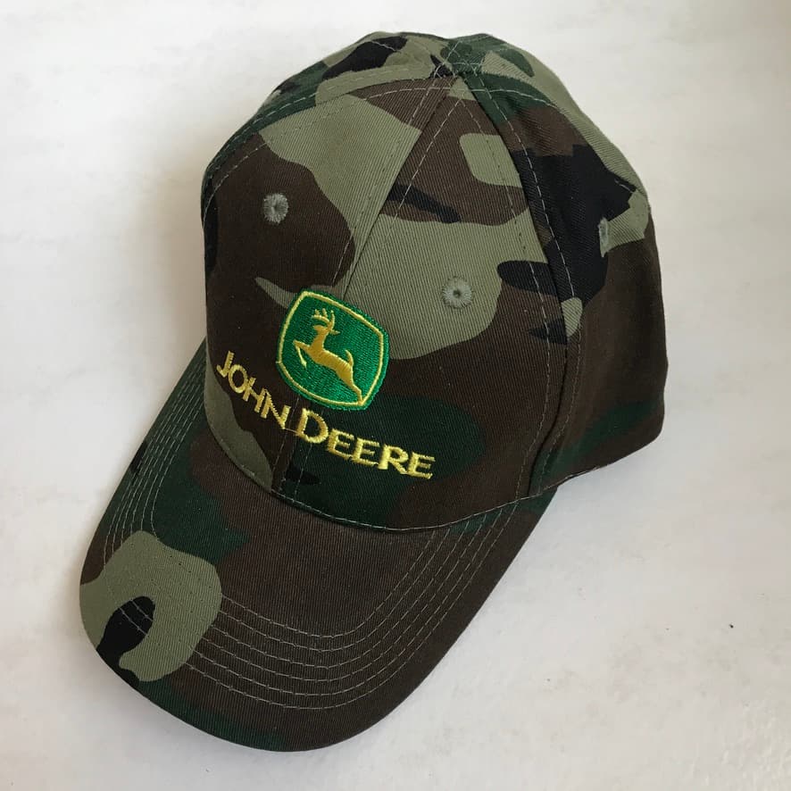 JOHN DEERE WOODLAND CAMOUFLAGE KEPS SNAPBACK